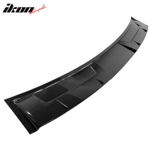 Fits 14-24 Infiniti Q50 V Style Gloss Black Rear Window Roof Spoiler Visor Wing - Image 4