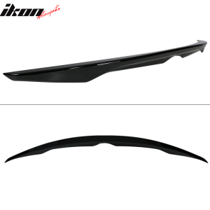 Fits 14-24 INFINITI Q50 OE Style Rear Trunk Spoiler Wing Lip Painted #KH3 Black - Image 5