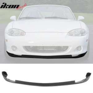 Fits 01-05 Mazda Miata MX-5 RS Style Front Bumper Lip Spoiler Unpainted Black PU - Image 6
