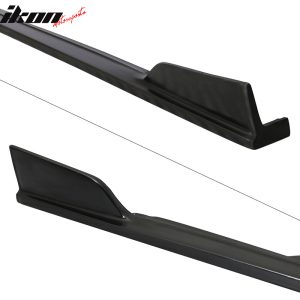 Fits 14-23 Infiniti Q50 ST Style Side Skirts Extension Rocker Panel Spoiler PU - Image 4