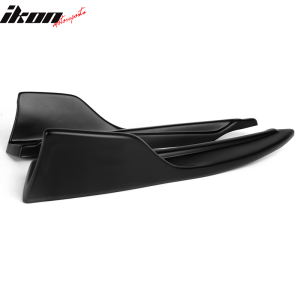 Fits 14-16 Lexus IS F Sport Rear Diffuser + Bumper Apron Splitter PP Matte Black - Image 4