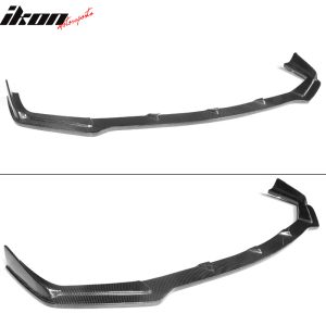 Fits 14-17 Infiniti V37 Q50 Sport ST Style Front Bumper Lip FRP Carbon Fiber CF - Image 3