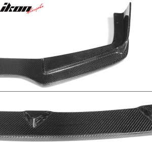 Fits 14-17 Infiniti V37 Q50 Sport ST Style Front Bumper Lip FRP Carbon Fiber CF - Image 5