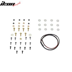 Fits 14-17 Infiniti Q50 Q50S Sport 3PCS Front Bumper Lip Spoiler Unpainted ABS - Image 4