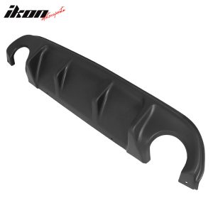 Fits 14-17 Infiniti Q50 JDM Sport Rear Bumper Diffuser Spoiler Lip Unpainted ABS - Image 3