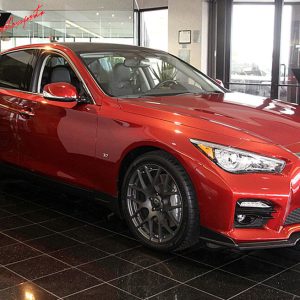 Fits 14-17 Infiniti Q50 Q50S Sport Front Bumper Lip 1PC Spoiler Unpainted PU - Image 3