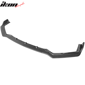 Fits 18-24 Infiniti Q50 Carbon Fiber Print Sport Front Bumper Lip Spoiler 3PC - Image 3