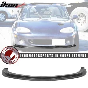 Fits 01-05 Mazda Miata MX-5 MX5 DS Style Front Bumper Lip Spoiler Unpainted PU - Image 6