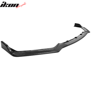 Fits 18-24 Infiniti Q50 Carbon Fiber Print Sport Front Bumper Lip Spoiler 3PC - Image 4