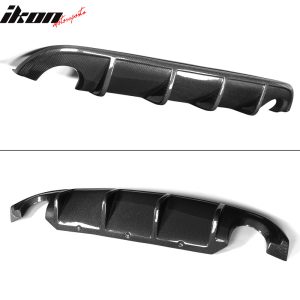 Fits 14-17 Infinite Q50 V37 S Style Rear Bumper Lip Diffuser FRP Carbon Fiber CF - Image 3
