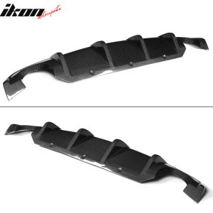 Fits 14-17 Infinite Q50 V37 S Style Rear Bumper Lip Diffuser FRP Carbon Fiber CF - Image 4