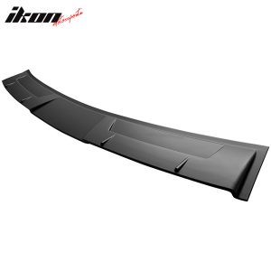 Fits 14-24 Infiniti Q50 V Style Matte Black Rear Window Roof Spoiler Visor Wing - Image 4
