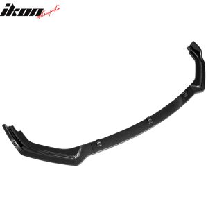 Fits 18-24 Infiniti Q50 Base Carbon Fiber Print PP 3PC Front Bumper Lip Spoiler - Image 3