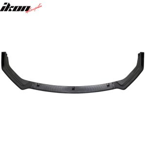 Fits 18-24 Infiniti Q50 Base Carbon Fiber Print PP 3PC Front Bumper Lip Spoiler - Image 4