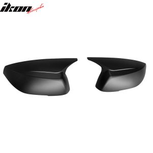 Fits 14-23 Infiniti Q50 Q60 Q70 QX30 Matte Black Rear View Side Mirror Cover Cap - Image 4