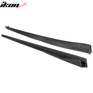 Fits 17-25 Tesla Model 3 Side Skirts IKON Matte Black PP Rocker Panel Extension - Image 5
