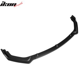 Fits 18-24 Infiniti Q50 Base Premium 3PC Front Bumper Lip Spoiler PP Matte Black - Image 3