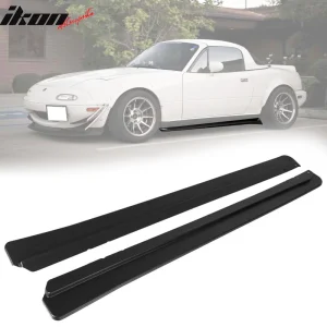 Fits 90-97 Mazda Miata FD Style Side Skirts Extensions Pair - Polypropylene - Image 6