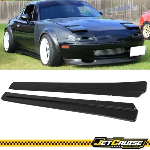 Fits 90-97 Mazda Miata MX-5 FD Style Side Skirts Extension Rocker Panel Splitter - Image 6