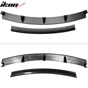 Fits 17-23 Tesla Model 3 IKON Style Front Bumper Lip Spoiler 4PCS Matte Black - Image 5