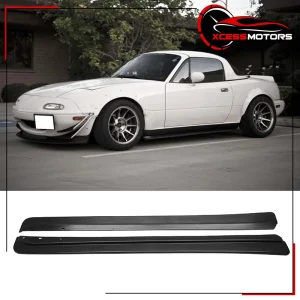 Fits 90-97 Mazda Miata FD Style Side Skirts Extensions Rocker Panel Unpainted PP - Image 6