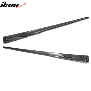 Fits 17-25 Tesla Model 3 Side Skirts Extension Rocker Panel Carbon Fiber Print - Image 5