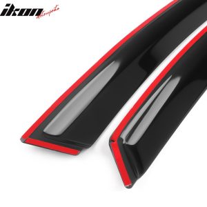 Fits 08-13 Nissan Altima D32 2Dr Tape-On Window Visors Sun Rain Deflectors 2PCS - Image 4