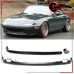 Fits 90-97 Mazda Miata MX5 PP RS Style Front & Rear Bumper Lip Spoiler Diffuser - Image 6
