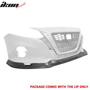 Fits 19-22 Nissan Altima IKFM Style Front Bumper Lip Lower Spoiler Unpainted PU - Image 3