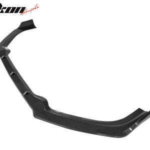 Fits 19-22 Nissan Altima Front Bumper Lip Carbon Fiber Print Spoiler PP 3PC Trim - Image 3