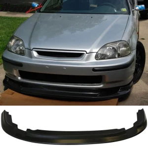 Fits 96-98 Honda Civic EK JDM First Molding Style Front Bumper Lip Unpainted PU - Image 6