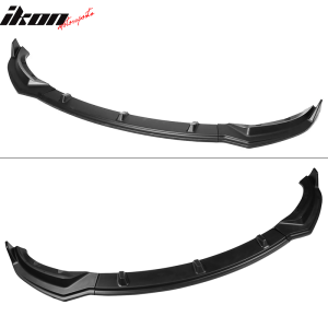 Fits 17-23 Tesla Model 3 Front Bumper Lip Spoiler Splitter 3PC PP Matte Black - Image 3