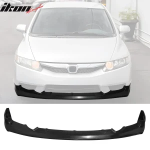 Fits 09-11 Honda Civic Sedan JS Style Unpainted Front Bumper Lip Spoiler PU - Image 6