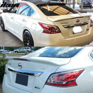 Fits 13-15 Nissan Altima OE Style Trunk Spoiler W/LED Brake Light Matte Black - Image 4