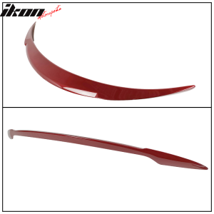 Fits 17-23 Tesla Model 3 IKON V Style Rear Trunk Spoiler Wing Painted #PPMR Red - Image 4