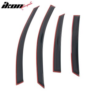 Fits 13-18 Nissan Altima Sedan 4PCS Window Visor Acrylic Deflectors - In-Channel - Image 5