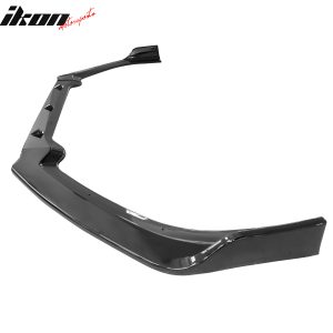 Fits 19-22 Nissan Altima Front Bumper Lip Gloss Black Spoiler PP 3PC Splitter - Image 3