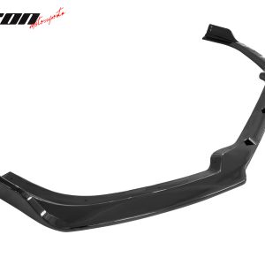 Fits 19-22 Nissan Altima Front Bumper Lip Gloss Black Spoiler PP 3PC Splitter - Image 4