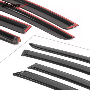 Fits 13-18 Nissan Altima 4Dr Acrylic Side Window Vent Visor Rain Deflector Guard - Image 4