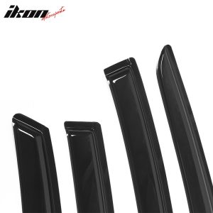 Fits 13-18 Nissan Altima 4Dr Acrylic Side Window Vent Visor Rain Deflector Guard - Image 5