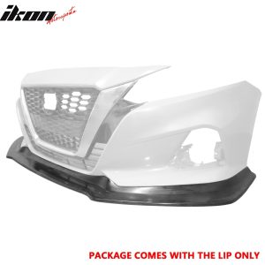 Fits 19-22 Nissan Altima IK V4 Style Front Bumper Lip Lower Spoiler Unpainted PU - Image 3