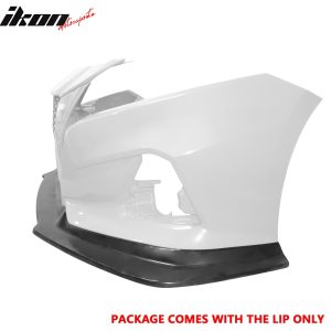 Fits 19-22 Nissan Altima IK V4 Style Front Bumper Lip Lower Spoiler Unpainted PU - Image 4