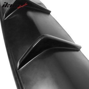 Fits 16-18 Nissan Maxima Rear Bumper Lip Diffuser Valance Kit Unpainted Black PU - Image 4