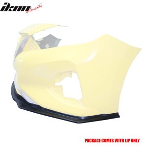 Fits 19-23 Nissan Maxima A36 IKON 4 Style Front Bumper Lip Spoiler Splitter PU - Image 3