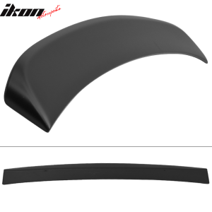 Fits 14-24 Infiniti Q50 IKON Style Rear Roof Window Spoiler Unpainted Black ABS - Image 4