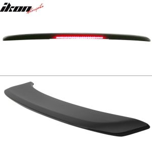 Fits 16-23 Nissan Maxima Trunk Spoiler SR Style Unpainted ABS Rear Wing w/ LED - Image 3