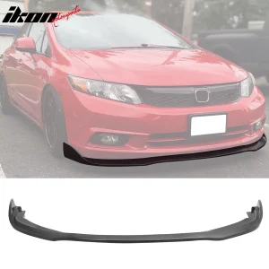 Fits 12 Only Honda Civic Sedan CS2 Style Front Bumper Lip Splitter - Image 6