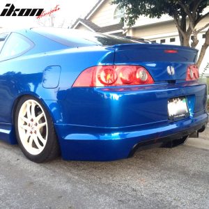 Fits 05-06 Acura RSX Mugen Style Rear Bumper Lip Diffuser Spoiler Splitter PU - Image 3