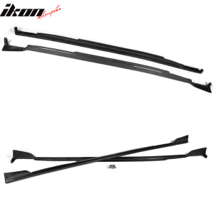 Fits 14-18 Infiniti Q50 V37 ST Style 2PCS Side Skirts Extension Carbon Fiber CF - Image 3