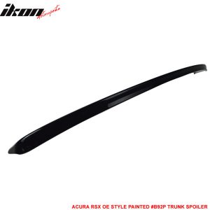 Fits 02-06 Acura RSX DC5 OE Style Rear Trunk Spoiler Wing Painted #B92P Black - Image 3